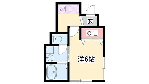 リープラス姫路宮上町【1-A号室】の間取り