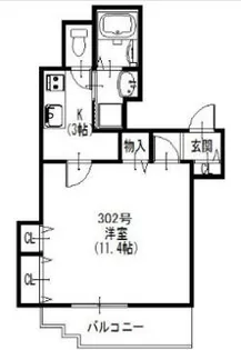 クリエオーレ太子田【3階】の間取り