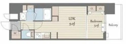 S-RESIDENCE天満橋ar【9階】の間取り