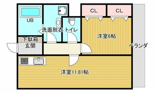 第1よしみビル【501号室】の間取り