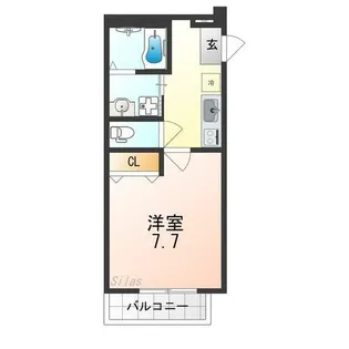 フジパレス湊サウス【3階】の間取り