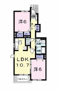 ミルト【1階】の間取り