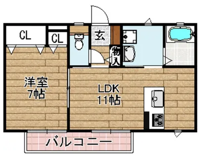 クレストコート【2階】の間取り