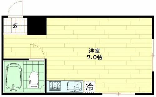 大宝 北天満ロイヤルハイツ【2階】の間取り