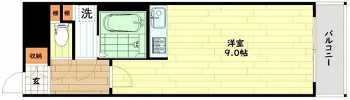 エスリード堂島【4階】の間取り
