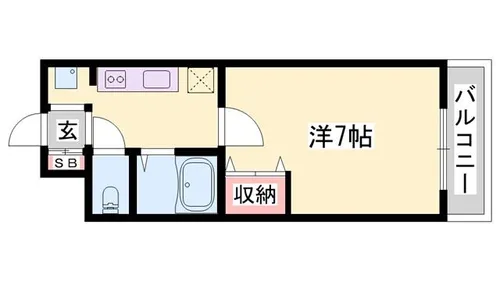 ジュネス伊伝居2【401号室】の間取り
