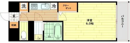 S-RESIDENCE都島Lux【4階】の間取り