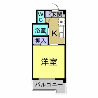 アルファ青山【2D号室】の間取り