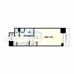 Luxe新大阪α【7階】の間取り