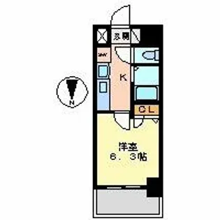 プレサンス大須観音駅前サクシード【8階】の間取り