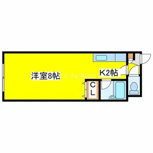 クリア美しが丘【308号室】の間取り