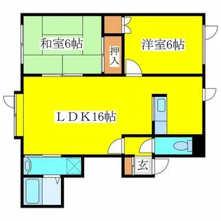 WOOのいえ【102号室】の間取り