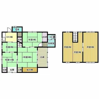 大阪府羽曳野市駒ケ谷【一戸建】の間取り