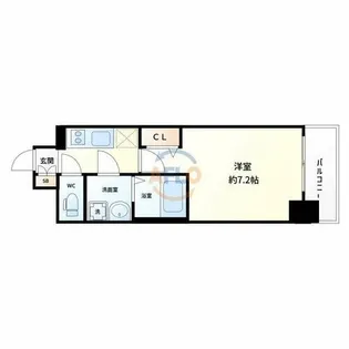 オーキッドレジデンス新大阪【10階】の間取り