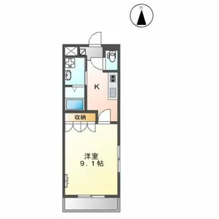 ユアハウス・二ヶ崎【2階】の間取り