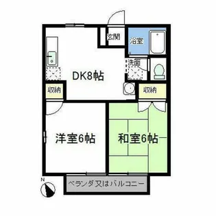 メゾン小林【203号室】の間取り