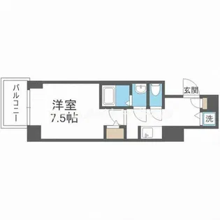 S-RESIDENCE難波Briller【5階】の間取り