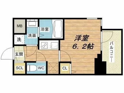 プレサンス玉造駅前ルージュ【14階】の間取り