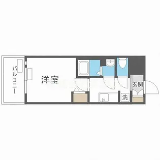 プレサンス南堀江【304号室】の間取り