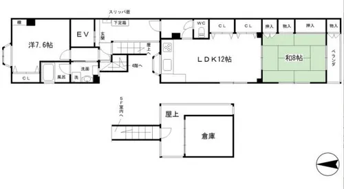 京都府京都市中京区橋西町【マンション】の間取り