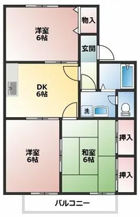 銀杏館【1階】の間取り