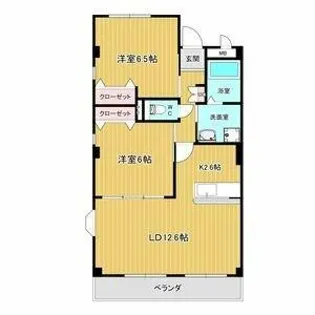 グローヴ大久手B棟【1階】の間取り