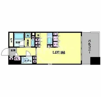 ガリレイ新町【8階】の間取り