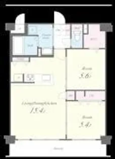 福岡県福岡市博多区春町3丁目【マンション】の間取り