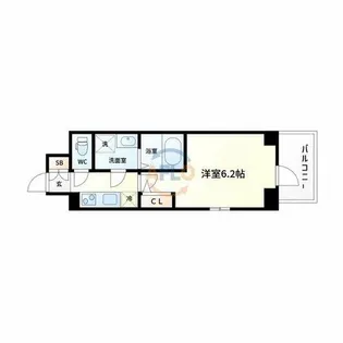 エスリード大阪リブレ【2階】の間取り