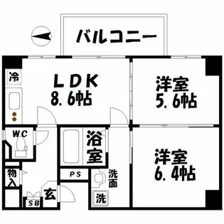 シティコートブラン【11階】の間取り