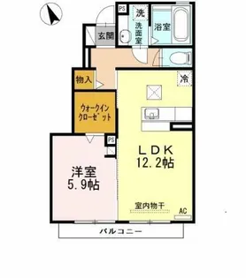 パークハウス常滑 B棟【101号室】の間取り