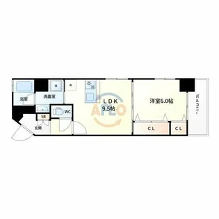 アルシェ垂水【8階】の間取り