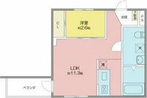 La Porte品川(ラ・ポルト品川)【3階】の間取り