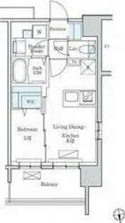 デュオフラッツ栄【10階】の間取り