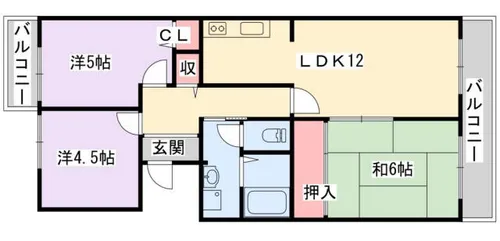 CherryBlossomKori【1階】の間取り