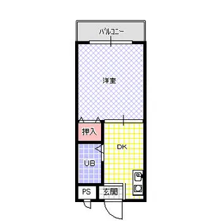 プレアール太子田【106号室】の間取り