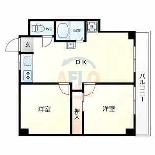 リアライズ玉出【9階】の間取り