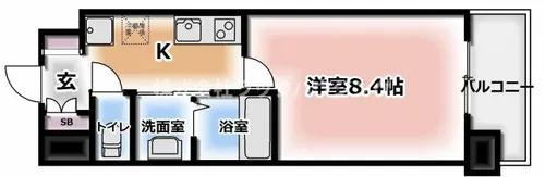 Luxe門真Ⅱ【9階】の間取り