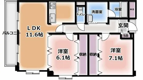 プレジール【3階】の間取り