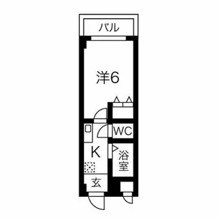 1Kの間取り画像