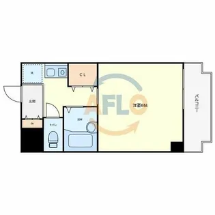 1Kの間取り画像