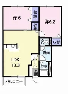 アメニティカスガⅠ【1階】の間取り