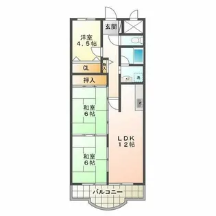 ルネ須磨【11階】の間取り