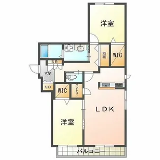 ソフィット垂水【2階】の間取り