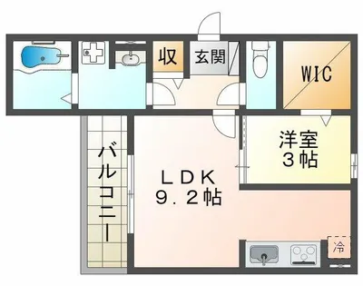 アイリープラザ上ノ丸【3階】の間取り