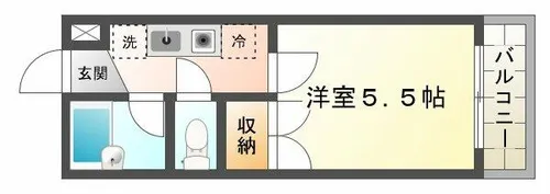 福田ハウス【103号室】の間取り