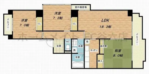 3LDKの間取り画像