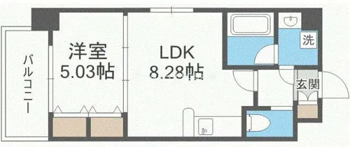 Choei65 プレジオ中津【5階】の間取り