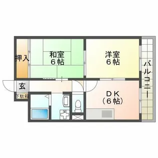 兵庫県神戸市西区森友5丁目【マンション】の間取り