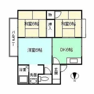 エル杉浦【202号室】の間取り